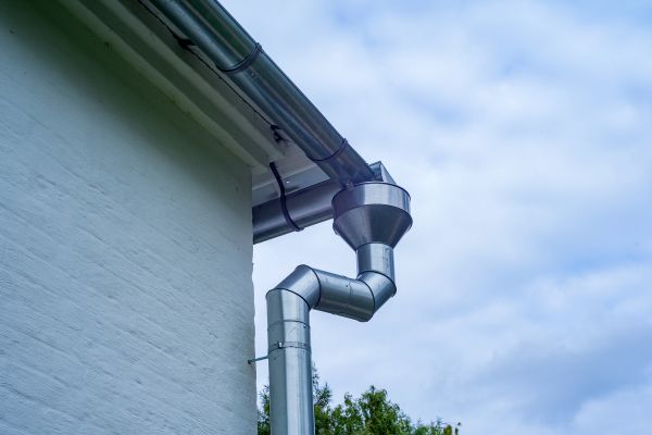 Metal Downspout Replacement in Crystal Lake